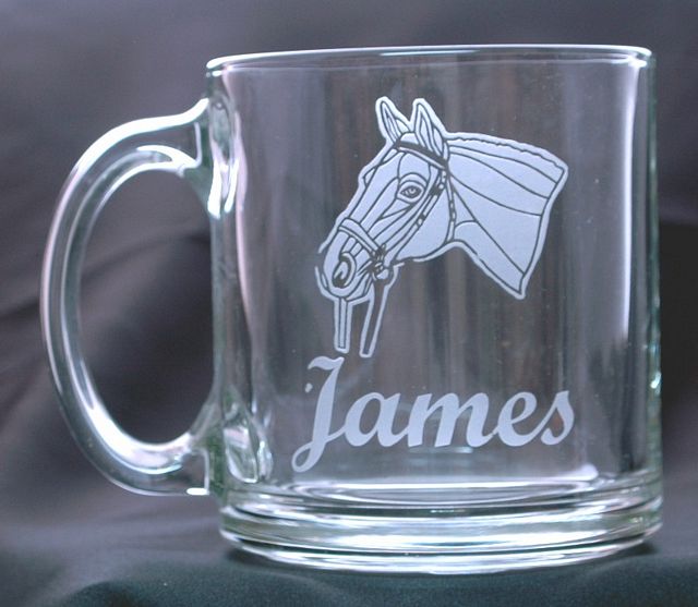 Customized Coffee Mug Personalized with Horse Design